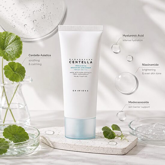 SKIN1004 Madagascar Centella Hyalu-Cica Water-Fit Sun Serum SPF50+ PA++++